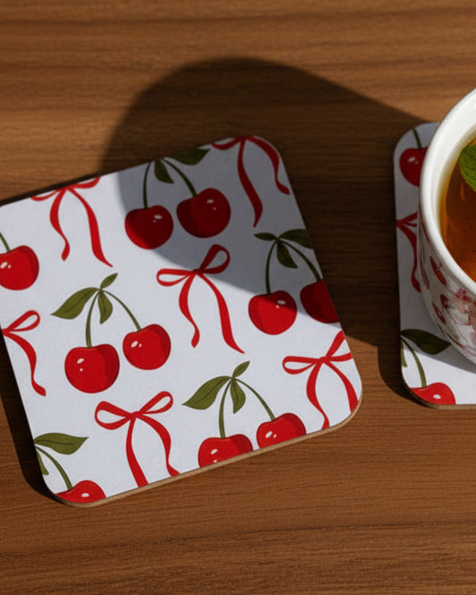 Cherry & Bow Coaster