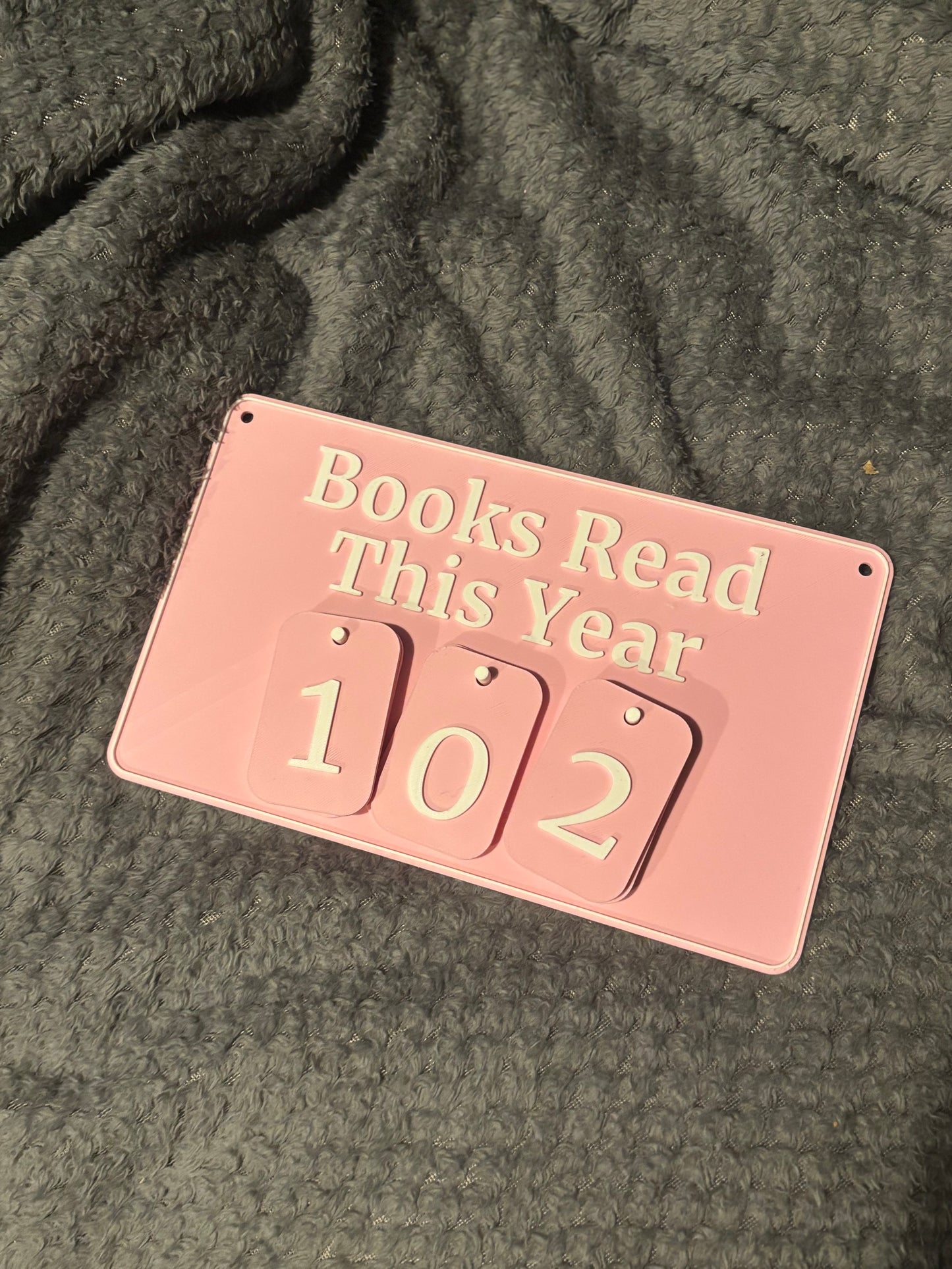 Books Read This Year Counter | 3 Digits | Choose your colour combo!