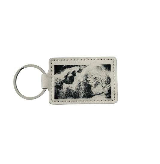 White Keyring for Image Engraving